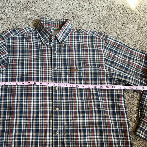 Carhartt Button Down Shirt Plaid Large - Picture 4 of 6